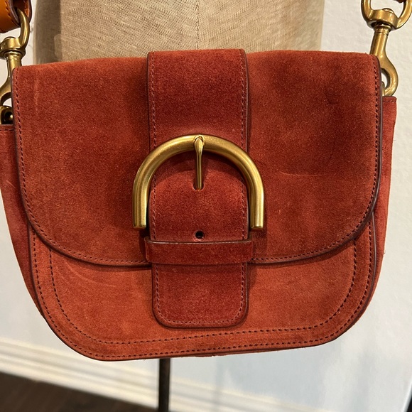 Rust suede cross body - Picture 2 of 4